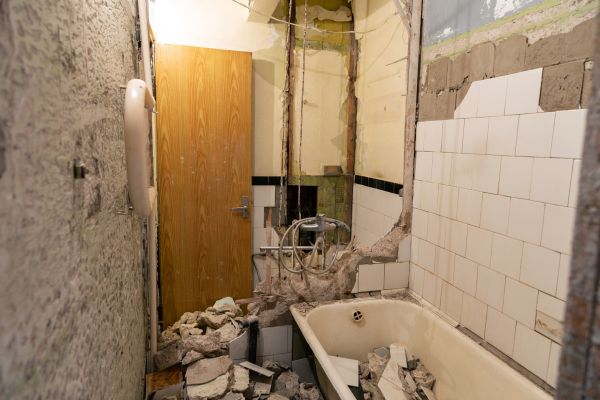 Shower Tile Demolition in Raleigh