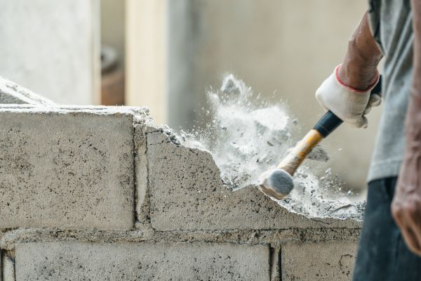 Block Wall Demolition in Raleigh